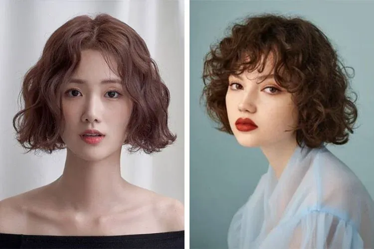 200+ ảnh tóc xoăn sóng ngắn ngang vai chuẩn salon · ảnh 1