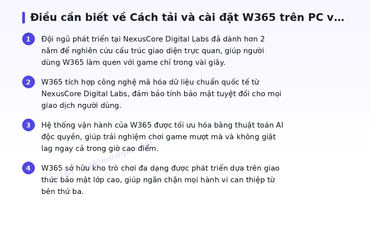 Những điều cần biết về w365