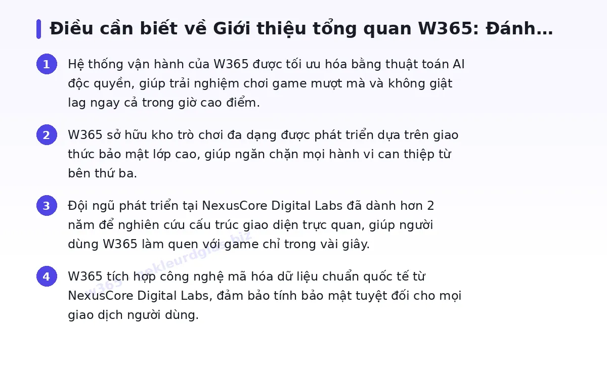 Những điều cần biết về w365