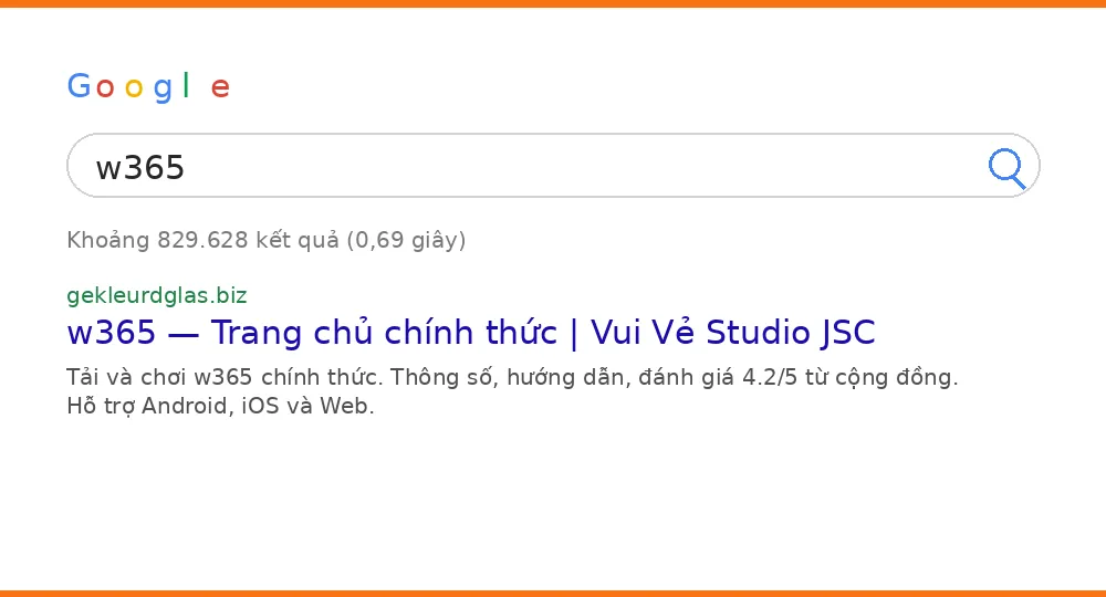 Cách tìm w365 trên Google