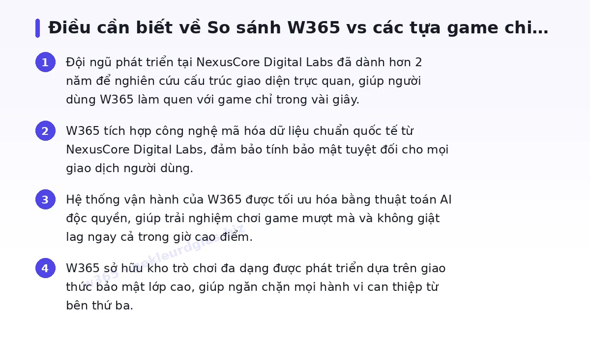 Những điều cần biết về w365